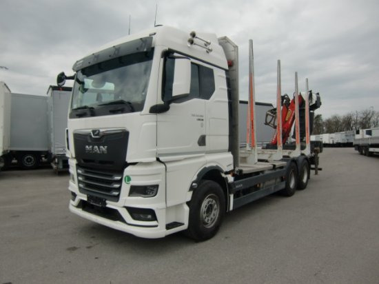 MAN TGX 33.580 BL 6x4, Intarder, Holztransporter, - Лісовоз, Вантажівка з маніпулятором: фото 1 MAN TGX 33.580 BL 6x4, Intarder, Holztransporter, - Лісовоз, Вантажівка з маніпулятором: фото 1