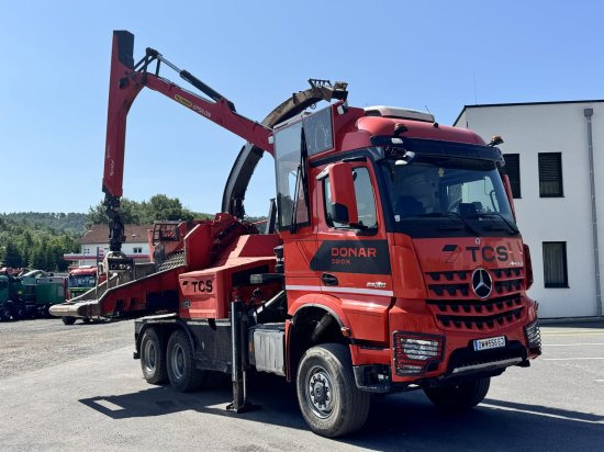 Дробарка для лісництва, Вантажівка Mercedes-Benz ACTROS 6x4 DONAR 5810K ? Hack-LKW / Mobilhacker | TCS Umwelttechnik: фото 10