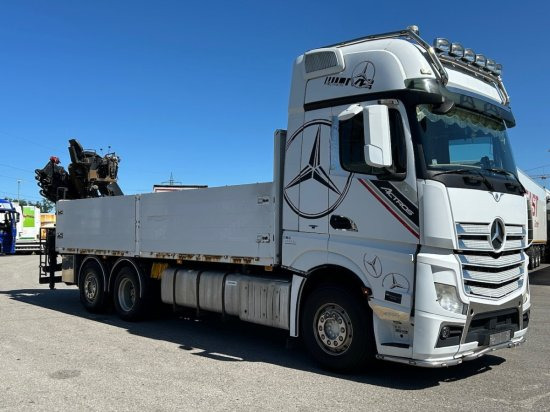 Mercedes-Benz Actros 2545 L 6x2, Retarder, Pritsche, Hiab XS 166 D-4 PRO, E5 - Бортова вантажівка/ Платформа, Вантажівка з маніпулятором: фото 3 Mercedes-Benz Actros 2545 L 6x2, Retarder, Pritsche, Hiab XS 166 D-4 PRO, E5 - Бортова вантажівка/ Платформа, Вантажівка з маніпулятором: фото 3