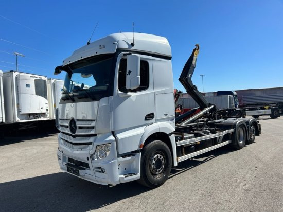 Mercedes-Benz Actros 2545L 6x2 Hyva Abroller, E6 ,Retarder, Lenk-Liftachse, - Гаковий мультиліфт вантажівка: фото 1 Mercedes-Benz Actros 2545L 6x2 Hyva Abroller, E6 ,Retarder, Lenk-Liftachse, - Гаковий мультиліфт вантажівка: фото 1
