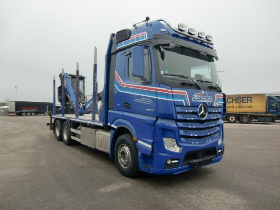 Mercedes-Benz Actros 2653 6x4 Holz Palfinger Kabinenkran - Лісовоз, Вантажівка з маніпулятором: фото 3 Mercedes-Benz Actros 2653 6x4 Holz Palfinger Kabinenkran - Лісовоз, Вантажівка з маніпулятором: фото 3