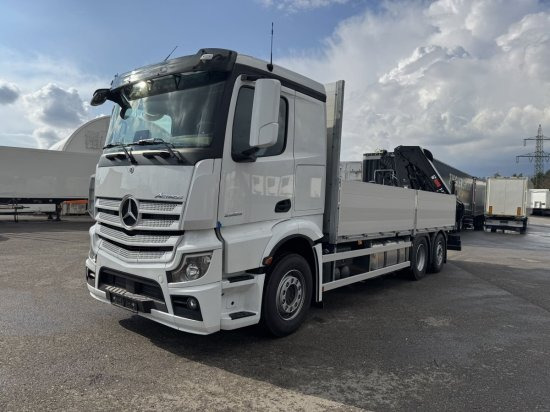 Mercedes-Benz Actros 2653, Retarder, Pritsche, Hiab Hipro 232 ES5 - Бортова вантажівка/ Платформа, Вантажівка з маніпулятором: фото 3 Mercedes-Benz Actros 2653, Retarder, Pritsche, Hiab Hipro 232 ES5 - Бортова вантажівка/ Платформа, Вантажівка з маніпулятором: фото 3