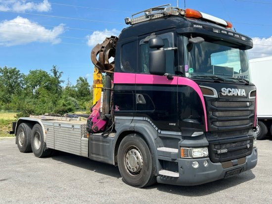 Scania R580 6x2, Schrottkran, E6, Lenk-Lift-Achse - Гаковий мультиліфт вантажівка, Вантажівка з маніпулятором: фото 3 Scania R580 6x2, Schrottkran, E6, Lenk-Lift-Achse - Гаковий мультиліфт вантажівка, Вантажівка з маніпулятором: фото 3