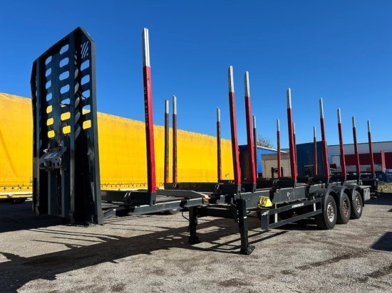 Schwarzmüller Holzauflieger, 8 Rungenpaare, SAF-Achsen, Liftachse - Напівпричіп лісовоз: фото 1 Schwarzmüller Holzauflieger, 8 Rungenpaare, SAF-Achsen, Liftachse - Напівпричіп лісовоз: фото 1
