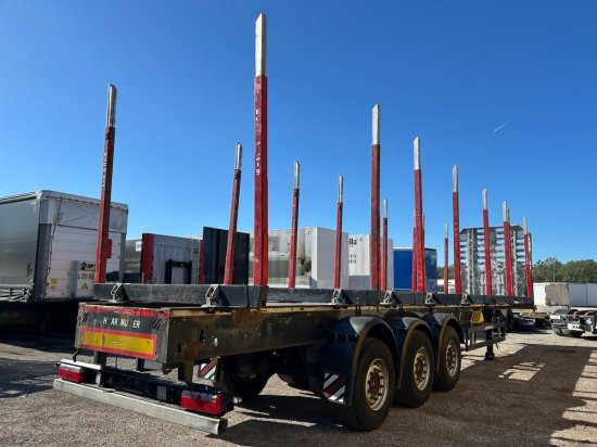 Schwarzmüller Holzauflieger, 8 Rungenpaare, SAF-Achsen, Liftachse - Напівпричіп лісовоз: фото 5 Schwarzmüller Holzauflieger, 8 Rungenpaare, SAF-Achsen, Liftachse - Напівпричіп лісовоз: фото 5