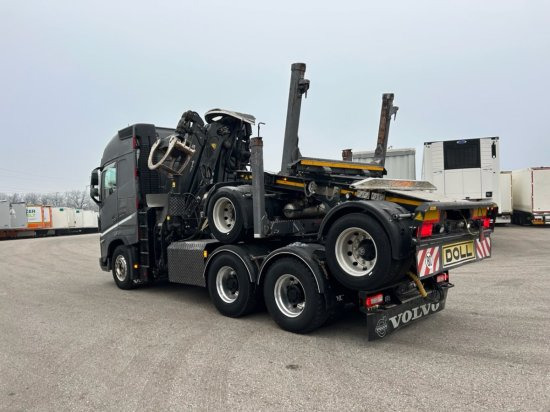 Лісовоз, Вантажівка з маніпулятором Volvo FH 16 650 6x4 Langholzzug + Doll M2K-9L Nachläufer mit Palfinger Epsilon S260C96, I-Shift, Retarder,: фото 7