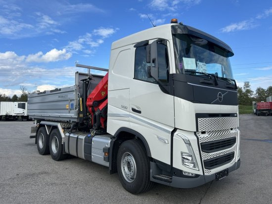 Volvo FH 500 3-Seiten Meiller Kipper mit Palfinger PK22002EH, Retarder, - Самоскид вантажівка, Вантажівка з маніпулятором: фото 3 Volvo FH 500 3-Seiten Meiller Kipper mit Palfinger PK22002EH, Retarder, - Самоскид вантажівка, Вантажівка з маніпулятором: фото 3