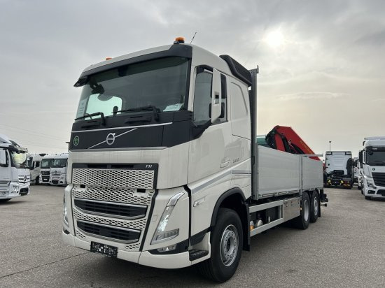 Volvo FH 500 6X2 Euro6, Retarder, Pritsche, Palfinger PK22002-EH - Бортова вантажівка/ Платформа, Вантажівка з маніпулятором: фото 1 Volvo FH 500 6X2 Euro6, Retarder, Pritsche, Palfinger PK22002-EH - Бортова вантажівка/ Платформа, Вантажівка з маніпулятором: фото 1