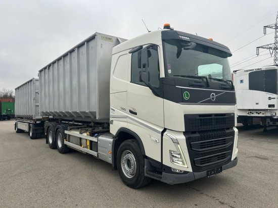 Volvo FH 500 6x4, I-Shift , Hyva Lift Abrollkipper Preis ohne Abrollcontainer - Гаковий мультиліфт вантажівка: фото 1 Volvo FH 500 6x4, I-Shift , Hyva Lift Abrollkipper Preis ohne Abrollcontainer - Гаковий мультиліфт вантажівка: фото 1