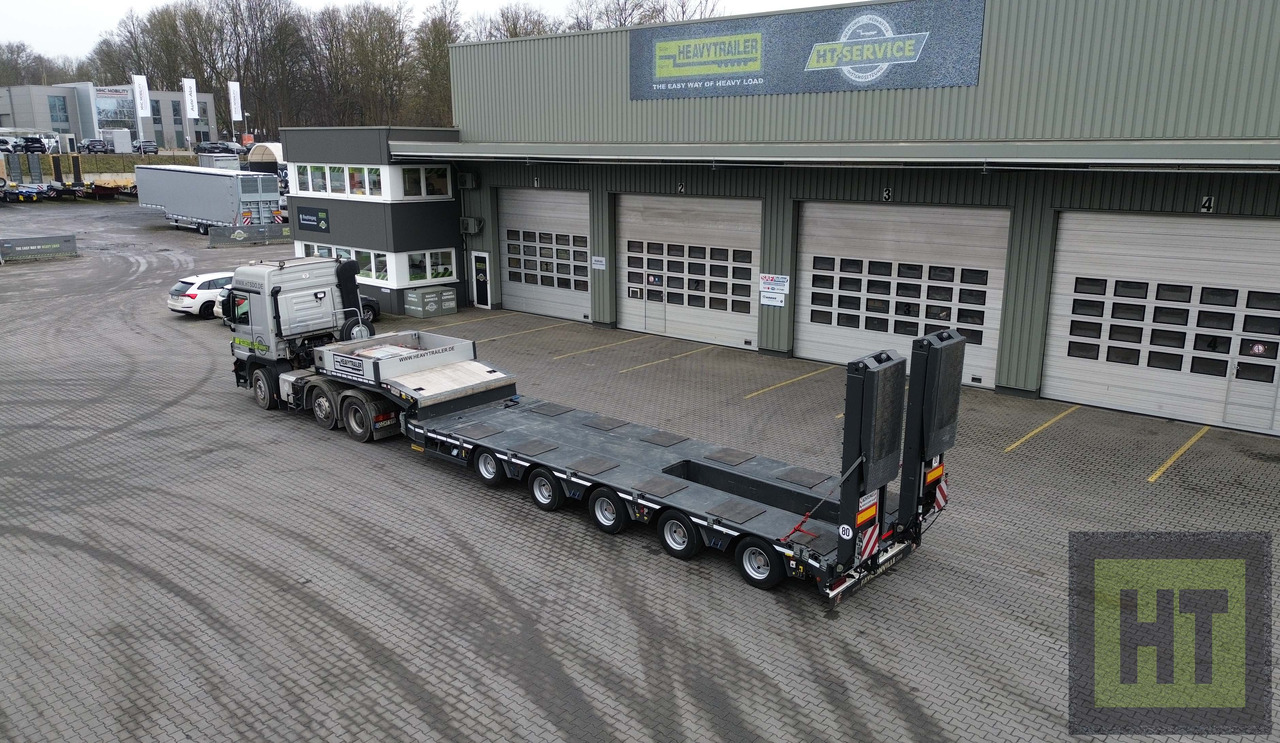 Faymonville 5-Achs-Tele-Semi-Halbachsen-Twinaxle-hydr Rampen - Низькорамна платформа напівпричіп: фото 1 Faymonville 5-Achs-Tele-Semi-Halbachsen-Twinaxle-hydr Rampen - Низькорамна платформа напівпричіп: фото 1