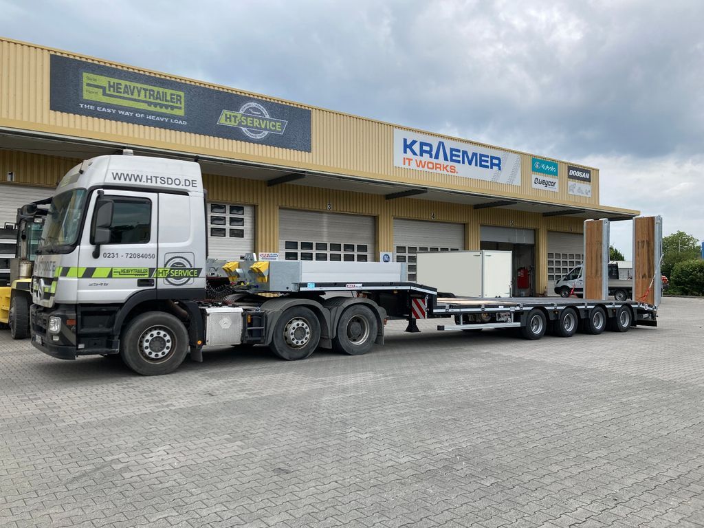 Faymonville MAX Trailer 4-Achs-Tele-Semi mit hydr. Rampen - Низькорамна платформа напівпричіп: фото 2 Faymonville MAX Trailer 4-Achs-Tele-Semi mit hydr. Rampen - Низькорамна платформа напівпричіп: фото 2