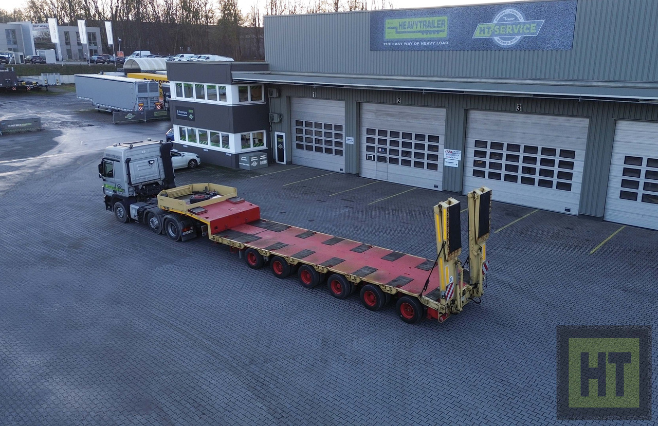 Goldhofer 6-Achs-Tele-Semi mit hydr. Rampen-zwangsgelenkt - Низькорамна платформа напівпричіп: фото 1 Goldhofer 6-Achs-Tele-Semi mit hydr. Rampen-zwangsgelenkt - Низькорамна платформа напівпричіп: фото 1