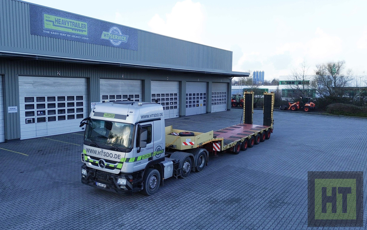 Goldhofer 6-Achs-Tele-Semi mit hydr. Rampen-zwangsgelenkt - Низькорамна платформа напівпричіп: фото 5 Goldhofer 6-Achs-Tele-Semi mit hydr. Rampen-zwangsgelenkt - Низькорамна платформа напівпричіп: фото 5