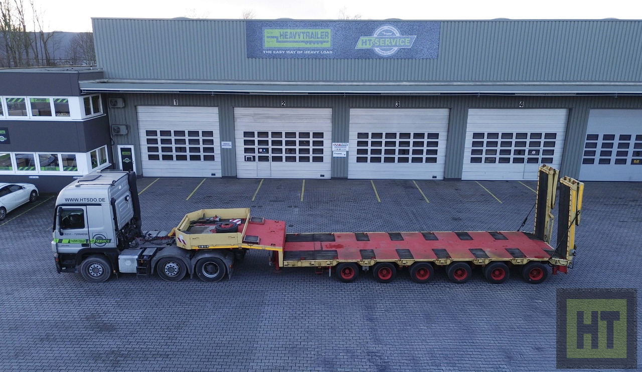 Goldhofer 6-Achs-Tele-Semi mit hydr. Rampen-zwangsgelenkt - Низькорамна платформа напівпричіп: фото 2 Goldhofer 6-Achs-Tele-Semi mit hydr. Rampen-zwangsgelenkt - Низькорамна платформа напівпричіп: фото 2