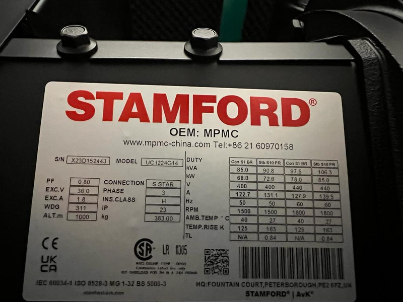 Електричний генератор DEGROOTE POWER* DP-C80SS 80KVA: фото 14 Електричний генератор DEGROOTE POWER* DP-C80SS 80KVA: фото 14