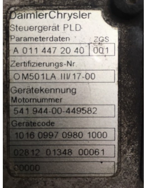 Двигун Mercedes-Benz Complete motor OM501LA Motor compleet MB OM501LA: фото 8