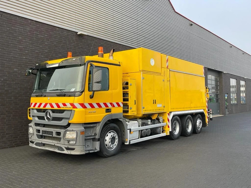 Mercedes-Benz Actros 3248 8X4 TRIDEM MTS DINO 12 SAUGBAGGER/SUCTIONEXAVATOR/GRONDZUIGER - Асенізатори: фото 2 Mercedes-Benz Actros 3248 8X4 TRIDEM MTS DINO 12 SAUGBAGGER/SUCTIONEXAVATOR/GRONDZUIGER - Асенізатори: фото 2