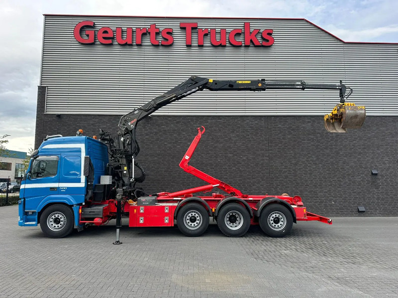 Volvo FM 500 8X2 HIAB MULTILIFT HAAKARMSYSTEM / ABROLLKIPPER / HOOKLIFT MET HIAB LOGLIFT 165Z LAADKRAAN - Гаковий мультиліфт вантажівка, Вантажівка з маніпулятором: фото 1 Volvo FM 500 8X2 HIAB MULTILIFT HAAKARMSYSTEM / ABROLLKIPPER / HOOKLIFT MET HIAB LOGLIFT 165Z LAADKRAAN - Гаковий мультиліфт вантажівка, Вантажівка з маніпулятором: фото 1