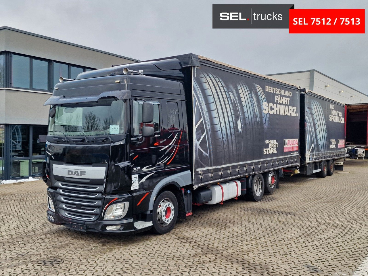 DAF XF 460 FAR / ZF Intarder / Durchladezug - Тентована вантажівка: фото 1 DAF XF 460 FAR / ZF Intarder / Durchladezug - Тентована вантажівка: фото 1
