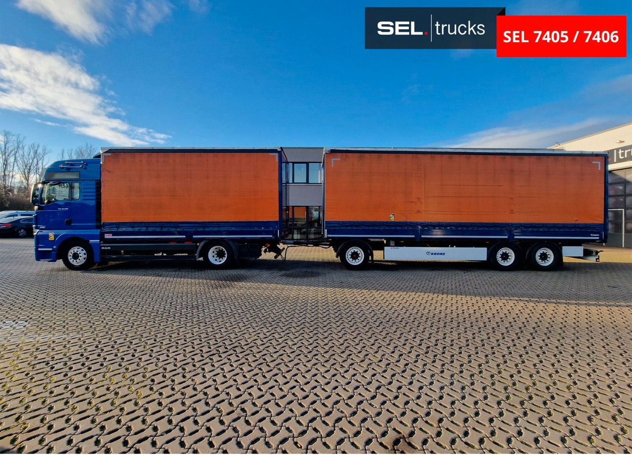MAN TGX 18.580 4X2 LL/ Intarder/Aluklappen/Durchlade - Тентована вантажівка: фото 1 MAN TGX 18.580 4X2 LL/ Intarder/Aluklappen/Durchlade - Тентована вантажівка: фото 1