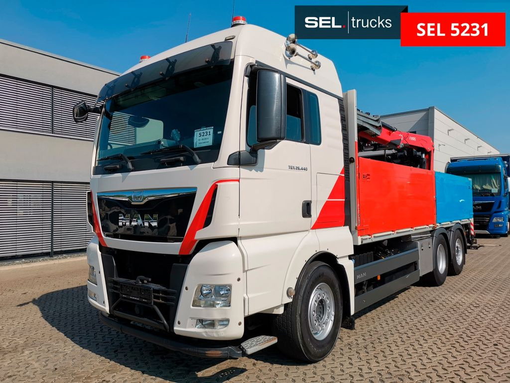 MAN TGX 26.440 6X2-4 BL /Fassi /Lenkachse /Intarder MAN TGX 26.440 6X2-4 BL /Fassi /Lenkachse /Intarder - Вантажівка з маніпулятором: фото 1 MAN TGX 26.440 6X2-4 BL /Fassi /Lenkachse /Intarder MAN TGX 26.440 6X2-4 BL /Fassi /Lenkachse /Intarder - Вантажівка з маніпулятором: фото 1