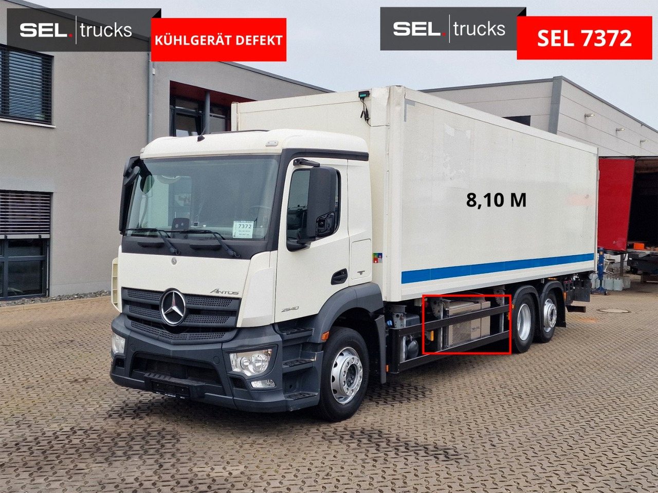 Mercedes-Benz Antos 2540 / Ladebordwand / Lenkachse /Liftachse - Вантажівка з закритим кузовом: фото 2 Mercedes-Benz Antos 2540 / Ladebordwand / Lenkachse /Liftachse - Вантажівка з закритим кузовом: фото 2