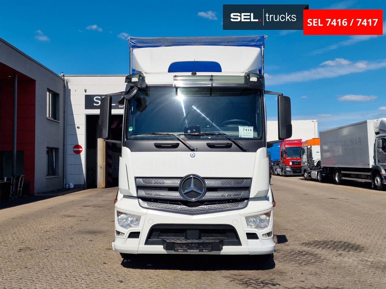 Mercedes-Benz Antos 2543 /Retarder / mit Stapler / Lenkachse - Тентована вантажівка: фото 2 Mercedes-Benz Antos 2543 /Retarder / mit Stapler / Lenkachse - Тентована вантажівка: фото 2