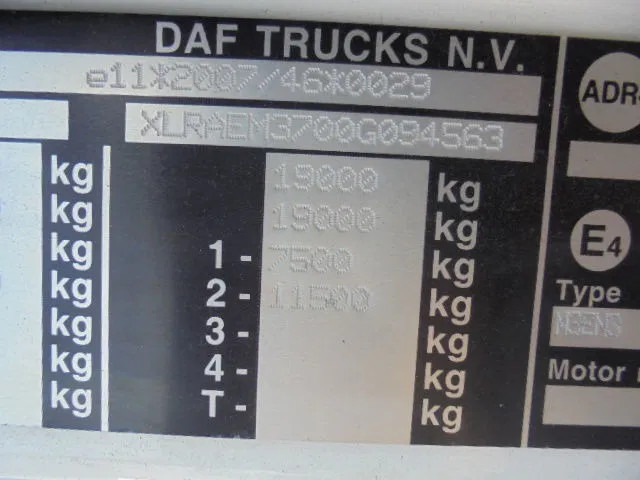 Вантажівка з закритим кузовом DAF CF 250 FA LOW KM NL TRUCK: фото 17