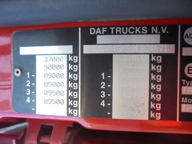 Гаковий мультиліфт вантажівка DAF XF 105 410 FAD 8X4 STEEL SUSPENSION: фото 17