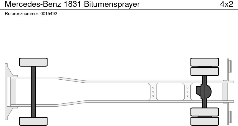 Mercedes-Benz 1831 Bitumensprayer - Гудронатор: фото 4 Mercedes-Benz 1831 Bitumensprayer - Гудронатор: фото 4