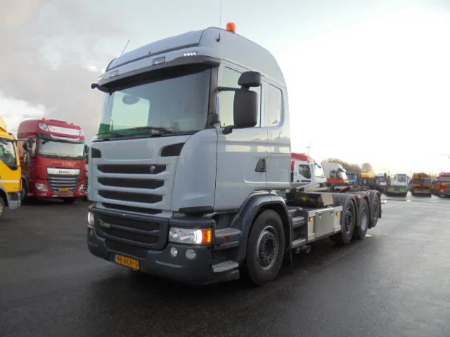 Scania G450 8X2 TRIPLE RETARDER NL KENTEKEN - Гаковий мультиліфт вантажівка: фото 1 Scania G450 8X2 TRIPLE RETARDER NL KENTEKEN - Гаковий мультиліфт вантажівка: фото 1