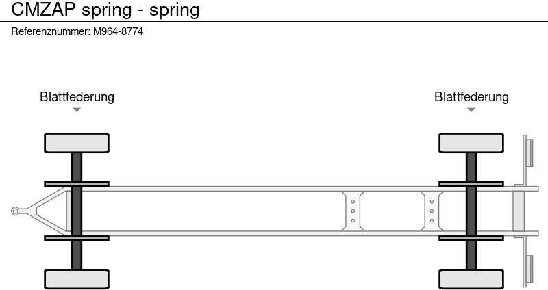 Причіп лісовоз CMZAP spring - spring: фото 9