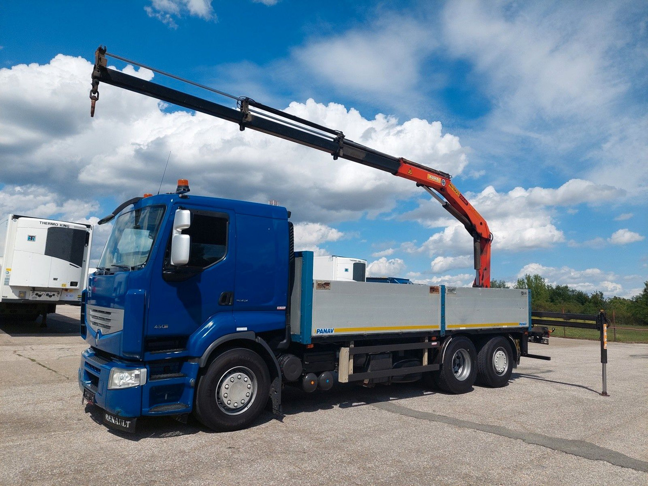 Renault Premium DXI R450.26 HR Palfinger PK 15.500 - Бортова вантажівка/ Платформа, Вантажівка з маніпулятором: фото 1 Renault Premium DXI R450.26 HR Palfinger PK 15.500 - Бортова вантажівка/ Платформа, Вантажівка з маніпулятором: фото 1