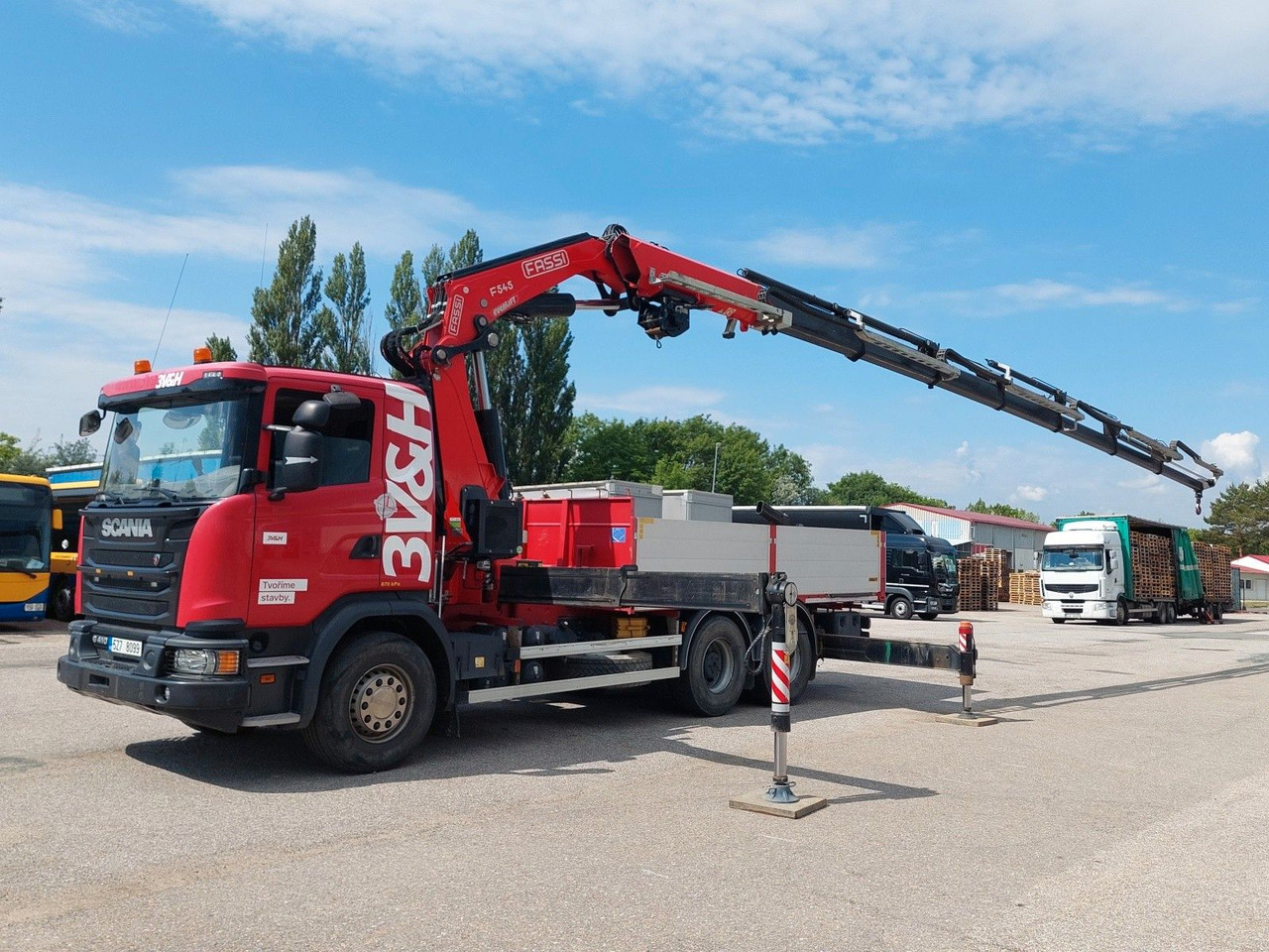 Scania G 410LB 6x4 HNA + Kran Fassi F545RA.2.27 FLY-JIB - Бортова вантажівка/ Платформа, Вантажівка з маніпулятором: фото 5 Scania G 410LB 6x4 HNA + Kran Fassi F545RA.2.27 FLY-JIB - Бортова вантажівка/ Платформа, Вантажівка з маніпулятором: фото 5