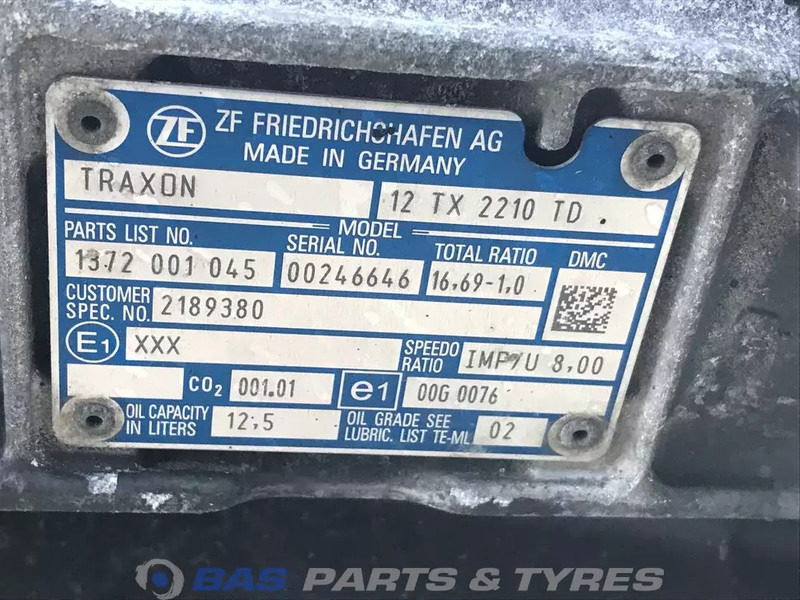 DAF XF G2 DAF 12TX2210 TD TraXon Versnellingsbak 2185317 - Коробка передач в категорії Вантажівки: фото 5 DAF XF G2 DAF 12TX2210 TD TraXon Versnellingsbak 2185317 - Коробка передач в категорії Вантажівки: фото 5