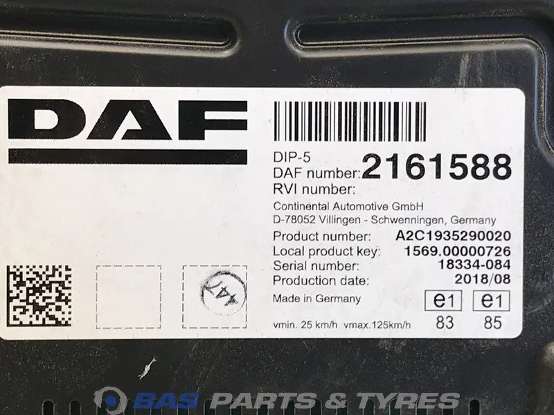 DAF XF106 - Приладова панель в категорії Вантажівки: фото 3 DAF XF106 - Приладова панель в категорії Вантажівки: фото 3