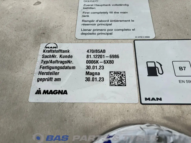Паливний бак в категорії Вантажівки MAN Brandstoftank MAN 470 Liter 81122016986: фото 6 Паливний бак в категорії Вантажівки MAN Brandstoftank MAN 470 Liter 81122016986: фото 6
