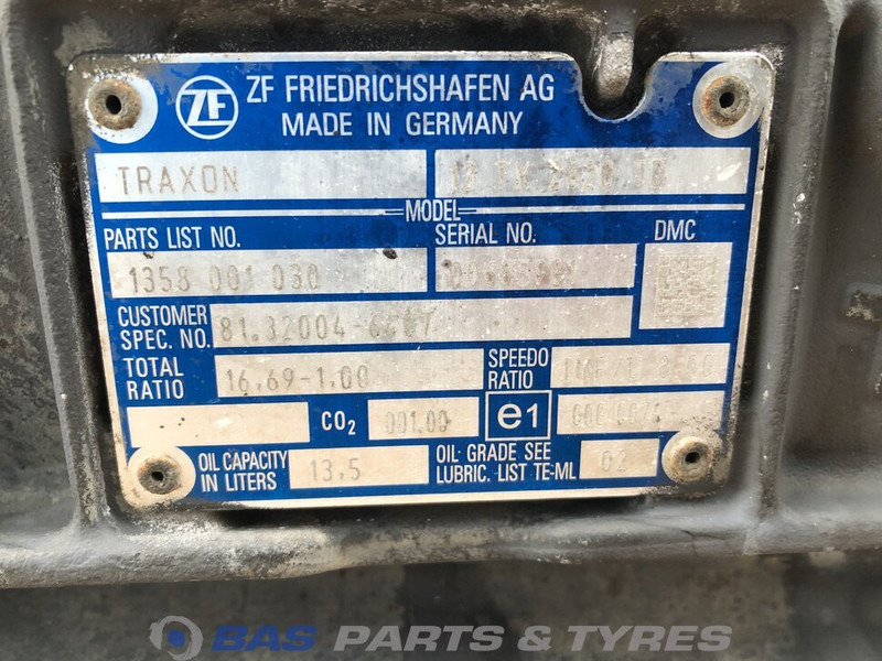 ZF TGX MAN 12TX2620 DD TraXon Versnellingsbak 81301010202 - Коробка передач в категорії Вантажівки: фото 5 ZF TGX MAN 12TX2620 DD TraXon Versnellingsbak 81301010202 - Коробка передач в категорії Вантажівки: фото 5