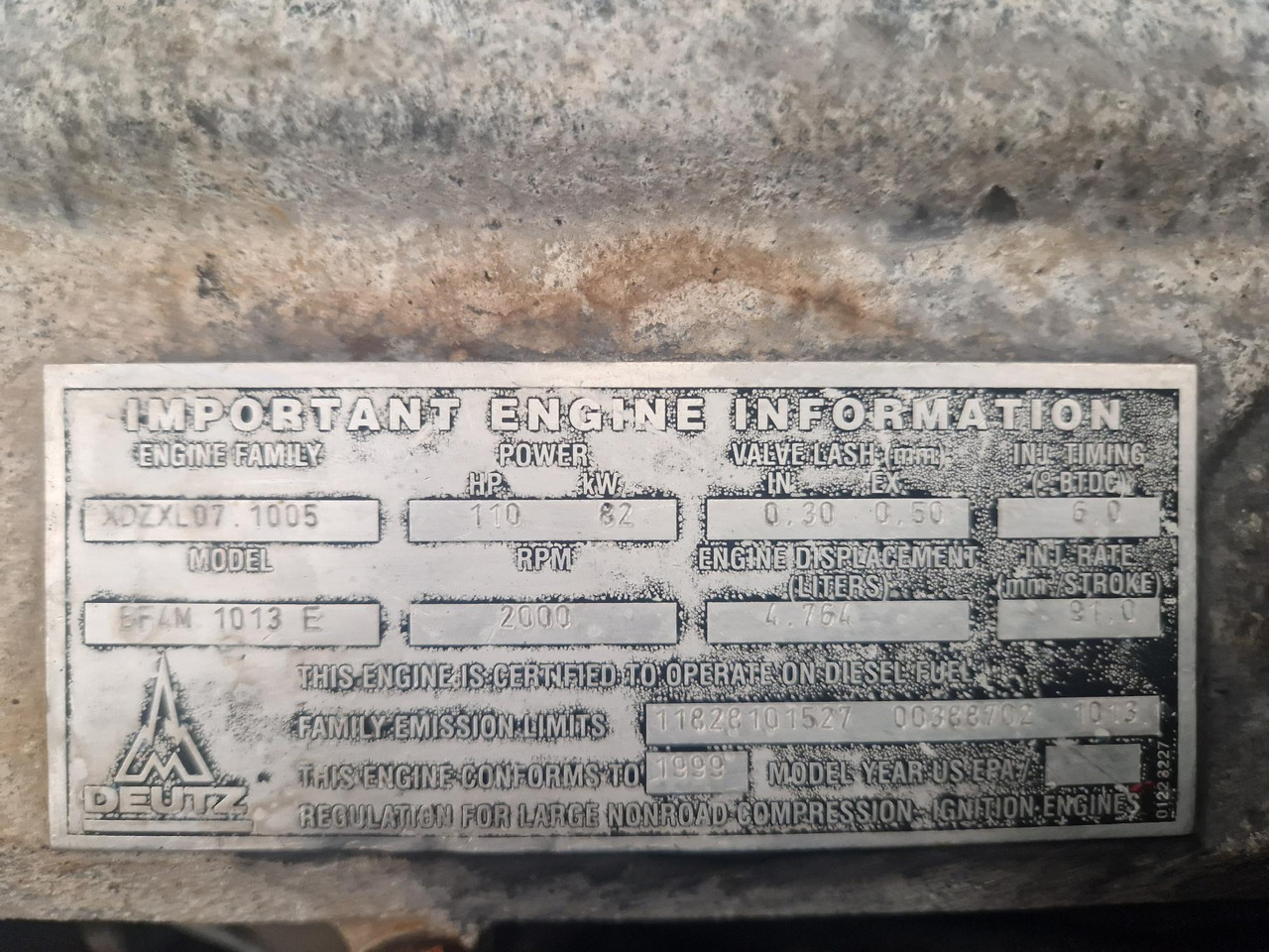 MOTOR DEUTZ BF4M1013E - Двигун в категорії Будівельна техніка: фото 4 MOTOR DEUTZ BF4M1013E - Двигун в категорії Будівельна техніка: фото 4
