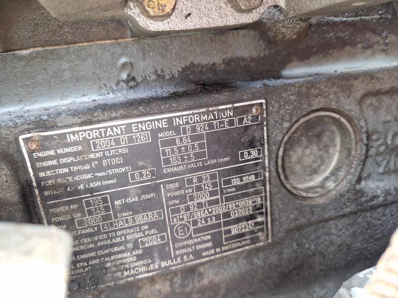 MOTOR LIEBHERR D924TIE 145 KW - Двигун в категорії Будівельна техніка: фото 5 MOTOR LIEBHERR D924TIE 145 KW - Двигун в категорії Будівельна техніка: фото 5