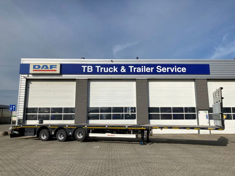Kässbohrer SPA M3 / 1N - 18 / 27 Heavy Duty uitschuifbare vlakke mega trailer met liftas, rongen en oprijplaten - Закритий кузов напівпричіп: фото 2 Kässbohrer SPA M3 / 1N - 18 / 27 Heavy Duty uitschuifbare vlakke mega trailer met liftas, rongen en oprijplaten - Закритий кузов напівпричіп: фото 2