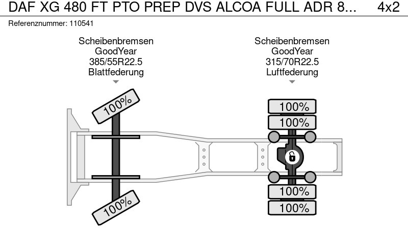 DAF XG 480 FT PTO PREP DVS ALCOA FULL ADR 845L+340L TANK - COMING SOON - Тягач: фото 2 DAF XG 480 FT PTO PREP DVS ALCOA FULL ADR 845L+340L TANK - COMING SOON - Тягач: фото 2