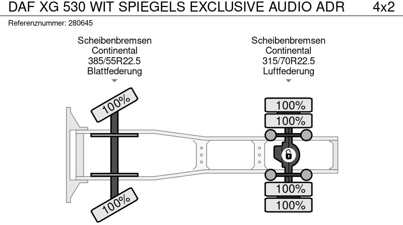 DAF XG 530 WIT SPIEGELS EXCLUSIVE AUDIO ADR - Тягач: фото 2 DAF XG 530 WIT SPIEGELS EXCLUSIVE AUDIO ADR - Тягач: фото 2