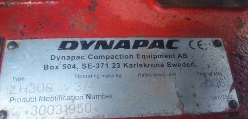 Ubijarka Dynapac LH 300 2006 - Віброплита: фото 4 Ubijarka Dynapac LH 300 2006 - Віброплита: фото 4