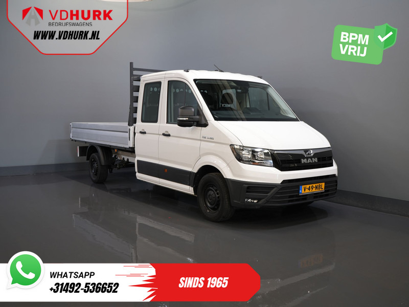 MAN TGE 3.180 DSG Aut. DC Dubbel Cabine BPM VRIJ! Open Laadbak 350x203/ 7 Pers./ Carplay/ Trekhaak/ Cruise/ 2.8t Trekverm./ Airco/ Pick - Легка бортова вантажівка, Вантажопасажирський фургон: фото 1 MAN TGE 3.180 DSG Aut. DC Dubbel Cabine BPM VRIJ! Open Laadbak 350x203/ 7 Pers./ Carplay/ Trekhaak/ Cruise/ 2.8t Trekverm./ Airco/ Pick - Легка бортова вантажівка, Вантажопасажирський фургон: фото 1
