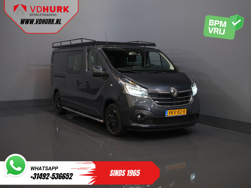 Renault Trafic 2.0 dCi 145 pk Aut. L2 DC Dubbel Cabine BPM VRIJ! 2xSchuifdeur/ LED/ Stoelverw./ Climate/ Cruise/ Imperiaal/ Sidebars/ Trekhaak/ - Легковий фургон, Вантажопасажирський фургон: фото 1 Renault Trafic 2.0 dCi 145 pk Aut. L2 DC Dubbel Cabine BPM VRIJ! 2xSchuifdeur/ LED/ Stoelverw./ Climate/ Cruise/ Imperiaal/ Sidebars/ Trekhaak/ - Легковий фургон, Вантажопасажирський фургон: фото 1
