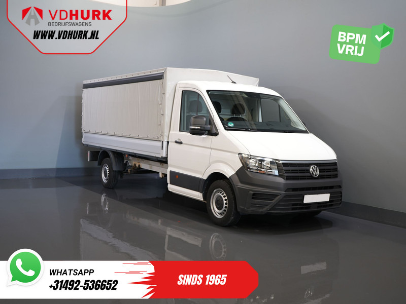 Volkswagen Crafter 35 2.0 TDI 180 pk DSG Aut. BPM VRIJ! 430x203 Open laadbak/ Schuifzeil/ Huif/ Climate/ Adapt. Cruise/ Camera/ Carplay - Легка бортова вантажівка: фото 1 Volkswagen Crafter 35 2.0 TDI 180 pk DSG Aut. BPM VRIJ! 430x203 Open laadbak/ Schuifzeil/ Huif/ Climate/ Adapt. Cruise/ Camera/ Carplay - Легка бортова вантажівка: фото 1