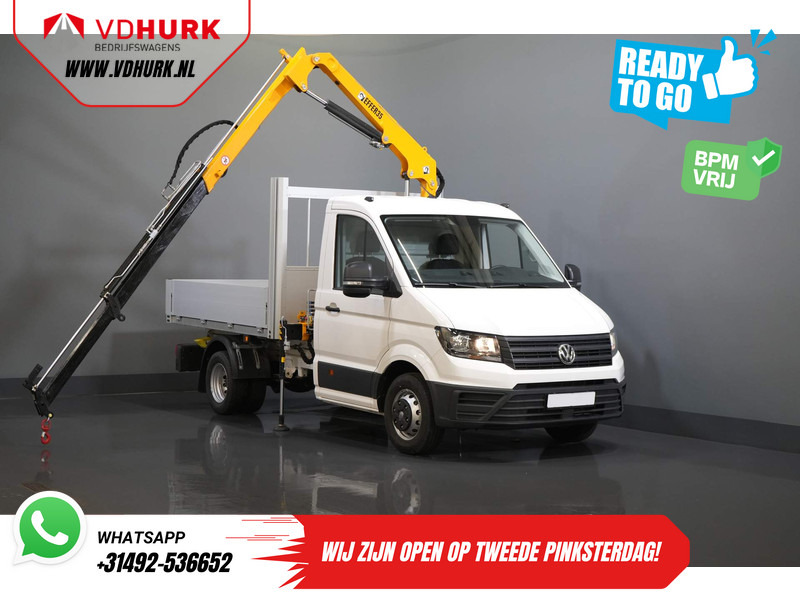 Volkswagen Crafter 50 165 pk Effer 352S Kraan/ Crane/ Kran/ Autokran/ PTO/ Open laadbak/ Dubbel Lucht - Легка бортова вантажівка: фото 1 Volkswagen Crafter 50 165 pk Effer 352S Kraan/ Crane/ Kran/ Autokran/ PTO/ Open laadbak/ Dubbel Lucht - Легка бортова вантажівка: фото 1