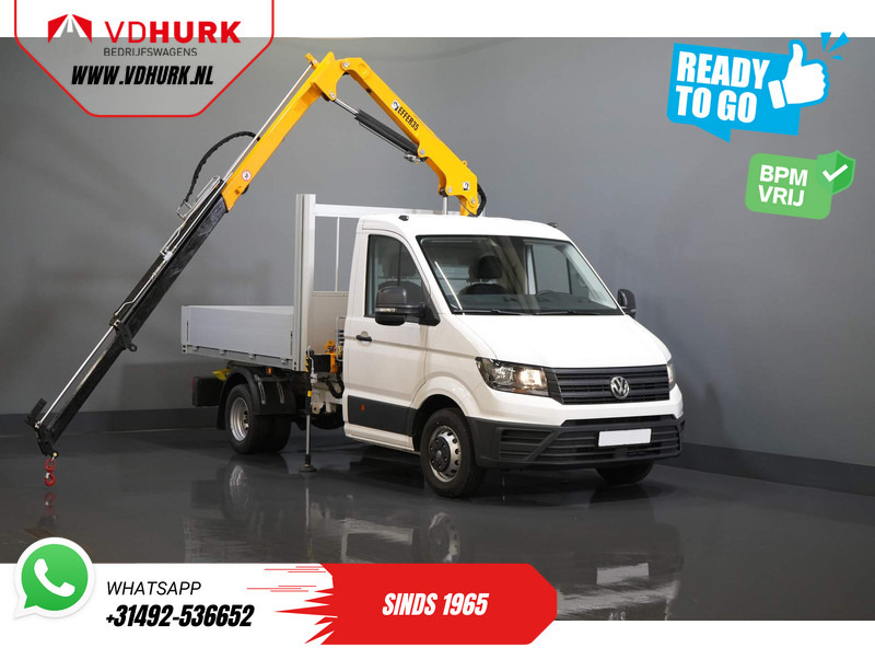 Volkswagen Crafter 50 165 pk Effer 352S Kraan/ Crane/ Kran/ Autokran/ PTO/ Open laadbak/ Dubbel Lucht - Легка бортова вантажівка: фото 1 Volkswagen Crafter 50 165 pk Effer 352S Kraan/ Crane/ Kran/ Autokran/ PTO/ Open laadbak/ Dubbel Lucht - Легка бортова вантажівка: фото 1