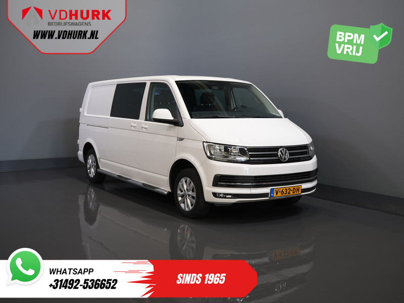 Volkswagen Transporter T6 2.0 TDI 150 pk DSG Aut. L2 Highline E6 DC Dubbel Cabine BPM VRIJ! Carplay/ Alarm/ Leder/ Cruise/ PDC/ Sidebars/ Trekhaak/ LMV - Легковий фургон, Вантажопасажирський фургон: фото 1 Volkswagen Transporter T6 2.0 TDI 150 pk DSG Aut. L2 Highline E6 DC Dubbel Cabine BPM VRIJ! Carplay/ Alarm/ Leder/ Cruise/ PDC/ Sidebars/ Trekhaak/ LMV - Легковий фургон, Вантажопасажирський фургон: фото 1